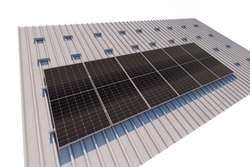 Component Profile on Sandwich Panel - Vertical Layout